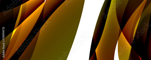 A computergenerated image of a geometric pattern in yellow and black shades on a white background, resembling automotive design. Closeup view showcasing intricate details and textures