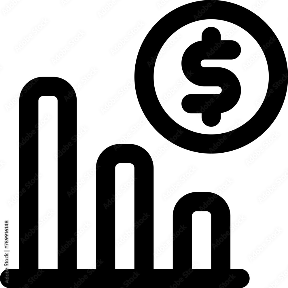 decrease icon. vector line icon for your website, mobile, presentation, and logo design. decrease icon. vector line icon for your website, mobile, presentation, and logo design.