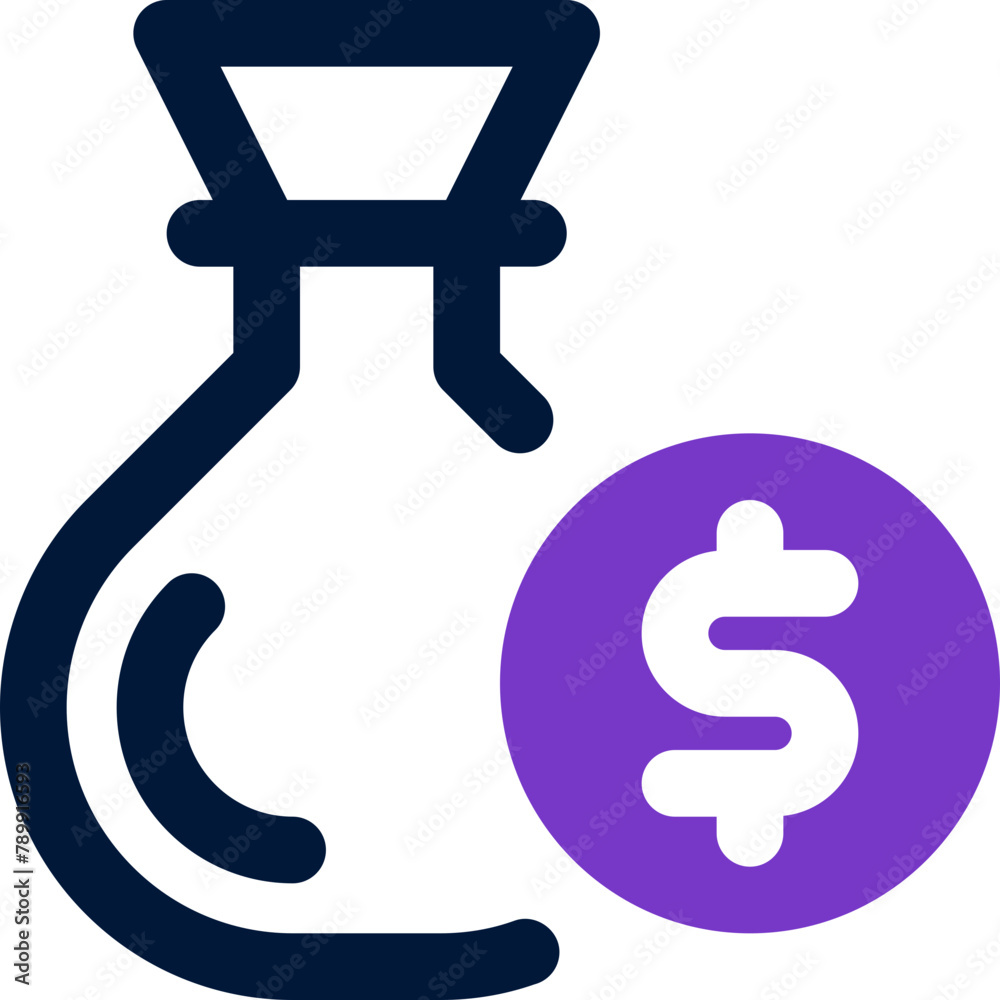 money bag icon. vector dual tone icon for your website, mobile, presentation, and logo design. money bag icon. vector dual tone icon for your website, mobile, presentation, and logo design.