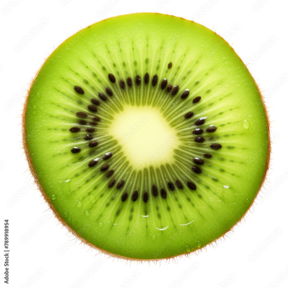 Slice of kiwi fruit isolated on white background Slice of kiwi fruit isolated on white background