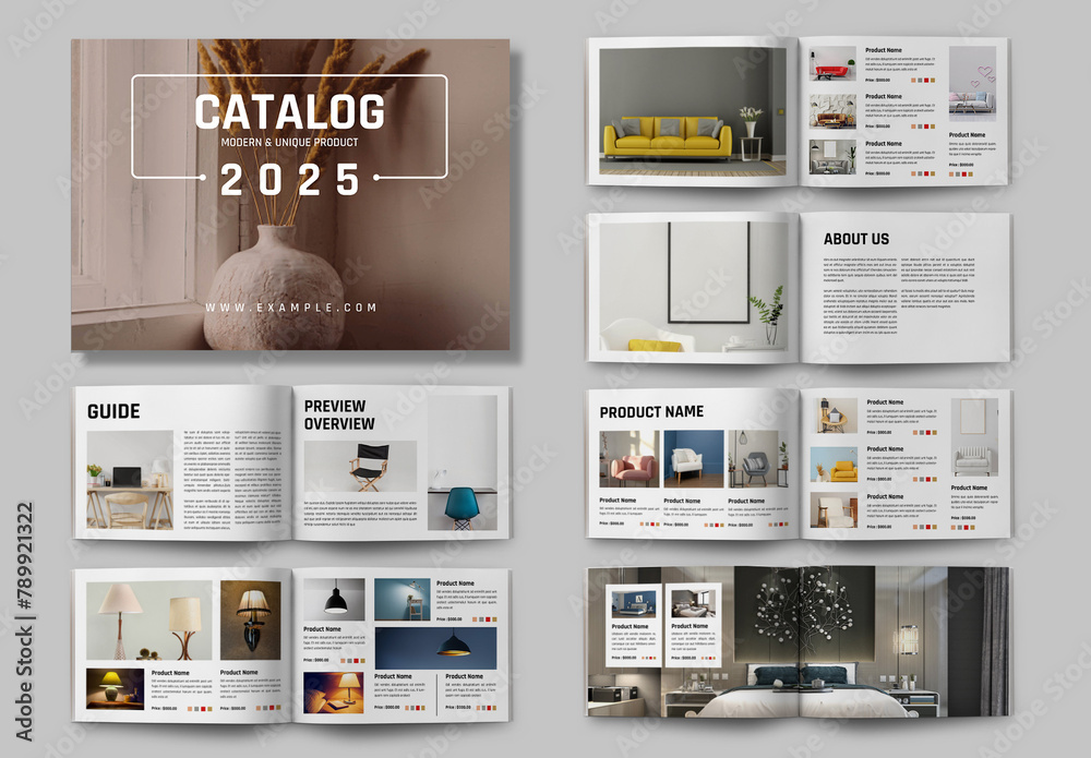 Product Catalog Layout Stock Template | Adobe Stock