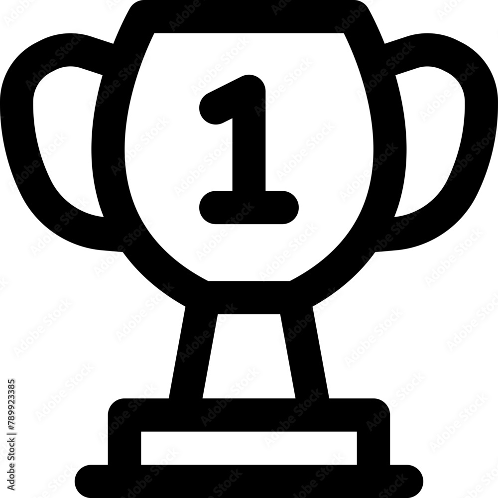trophy icon. vector line icon for your website, mobile, presentation, and logo design. trophy icon. vector line icon for your website, mobile, presentation, and logo design.