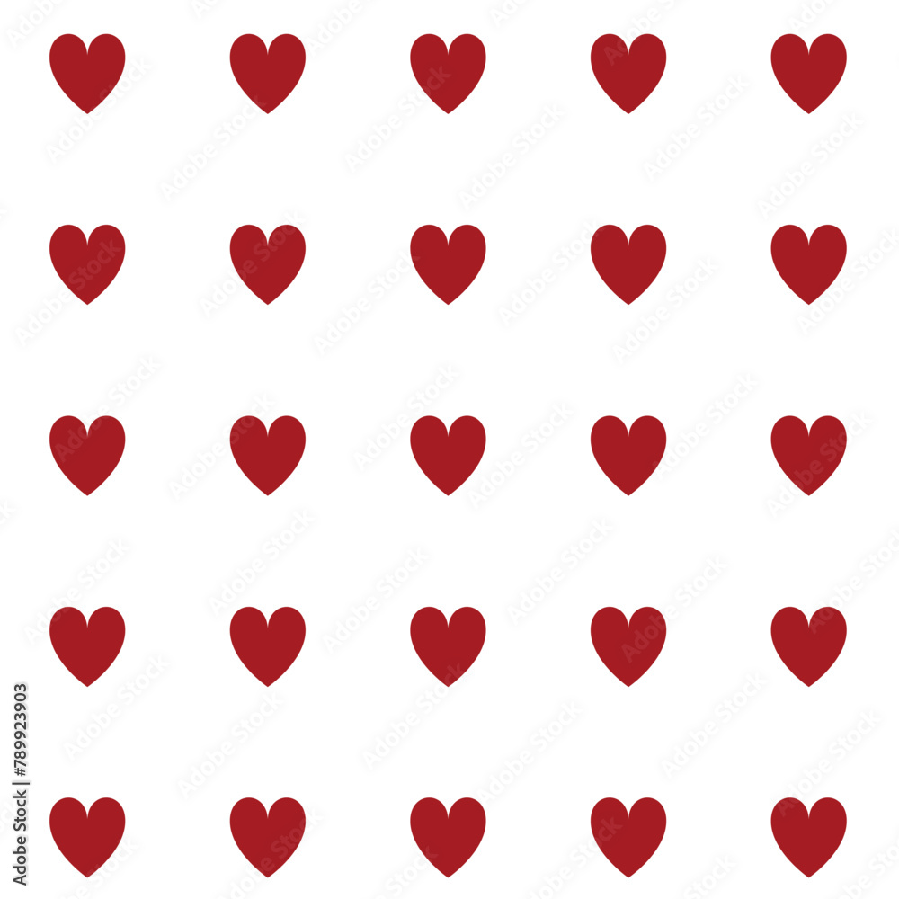 Happy Valentine's Day heart pattern design seamless pattern design red hearts pattern