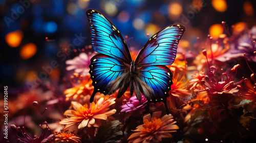 abstract background with butterflies © MMAJID