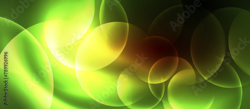 A green and yellow background with circles resembling terrestrial plant cells. The pattern is reminiscent of grass and macro photography, creating a fractal art effect with graphics