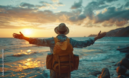 Beach backpackers open their arms