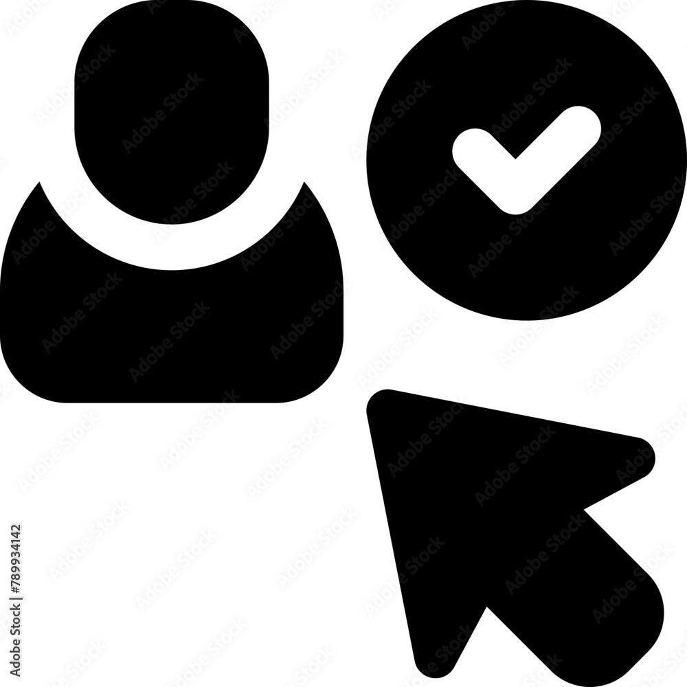 chosen icon. vector glyph icon for your website, mobile, presentation, and logo design. chosen icon. vector glyph icon for your website, mobile, presentation, and logo design.