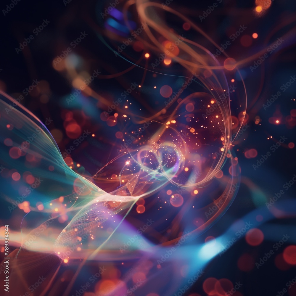 Quantum Haze - Develop an abstract visualization of quantum particles in motion