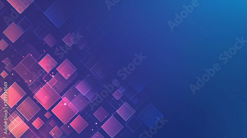 corporate background, copy space, Minimal squares style, clean and clear, deep gradient Electric Indigo and Graph Color scheme