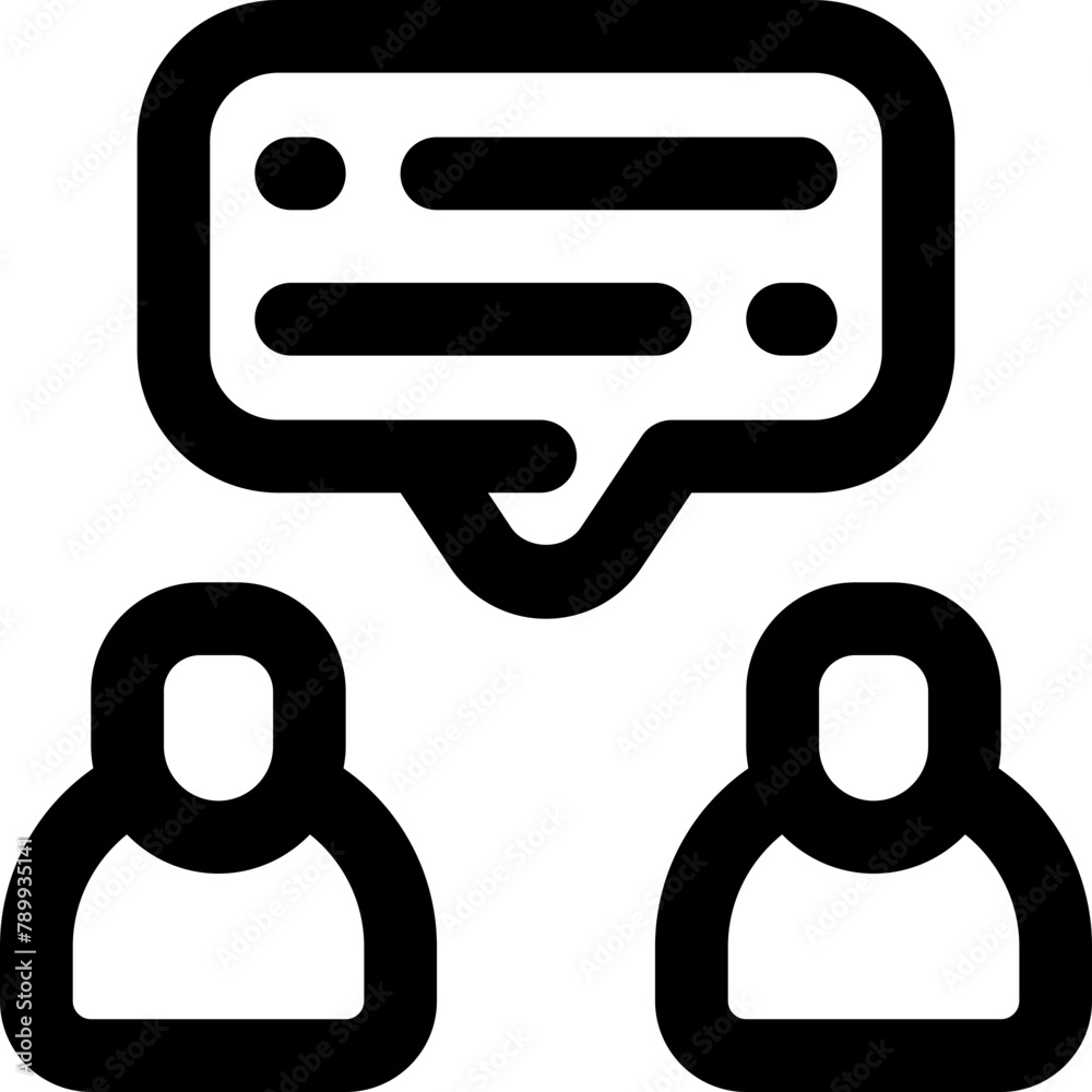 dialogue icon. vector line icon for your website, mobile, presentation, and logo design. dialogue icon. vector line icon for your website, mobile, presentation, and logo design.