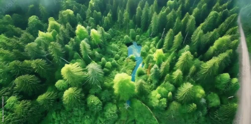 Drone Shot Over a Forest (2) Drone Shot Over a Forest (2)