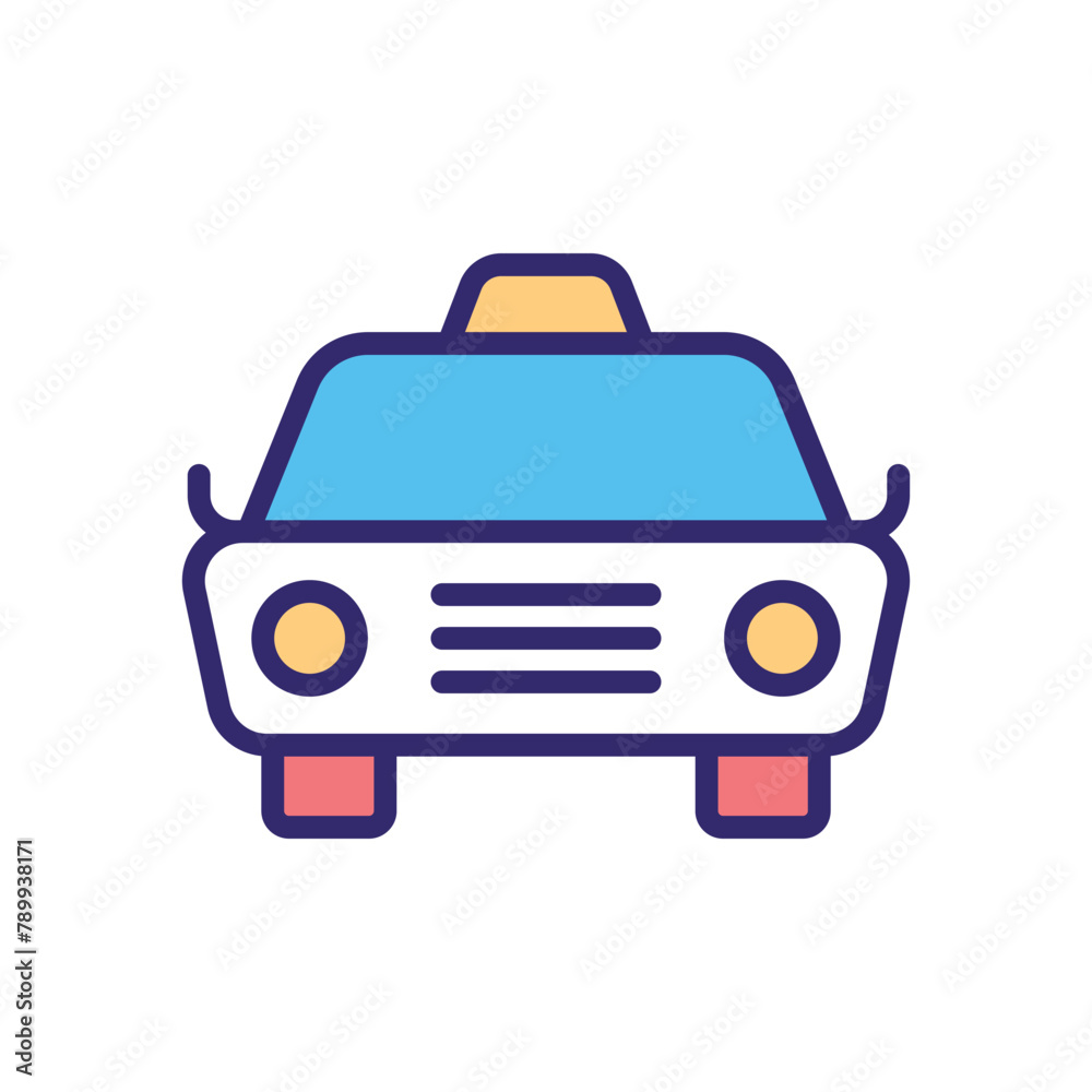 Obraz premium Taxi vector icon
