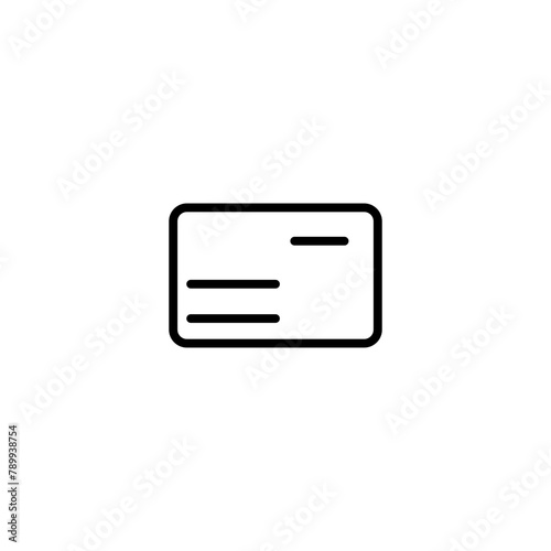 wallet line icon