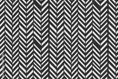 Black and white chevron geometric pattern