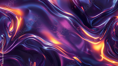 Vibrant liquid colors with a glowing neon aesthetic ,Luxury elegant background abstraction fabric,3d rendering, abstract texture of silk for fabric cloth background
