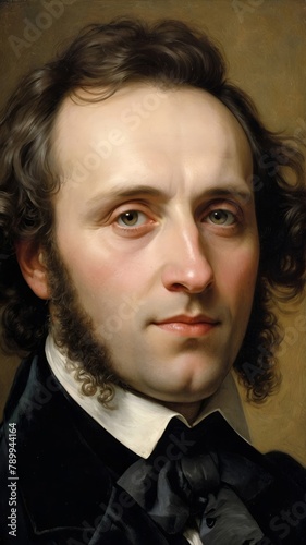 Portrait of Felix Mendelssohn Bartholdy photo