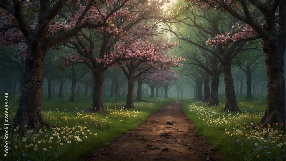 A world where trees grow overnight and flowers bloom with every step taken Generative AI