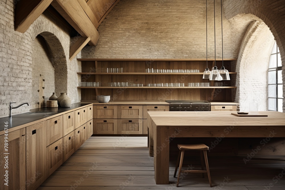 Old Wood, Modern Comfort: Contemporary Monastery Kitchen Inspirations