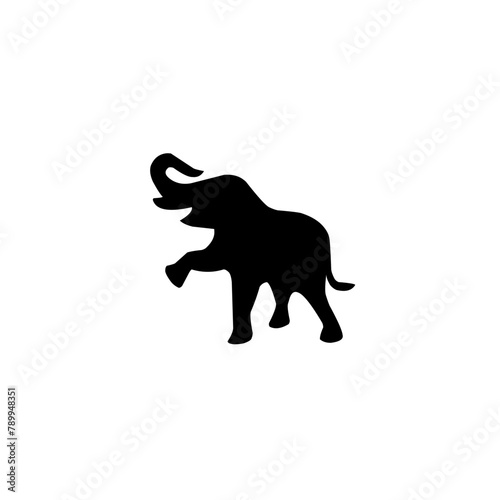 Elephant Icon Silhouette