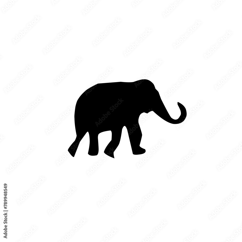 Elephant Icon Silhouette