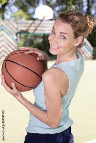 a beautiful female basketball player © auremar