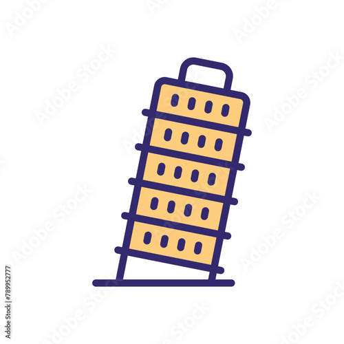 Pisa Tower vector icon