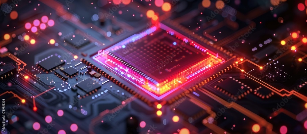 Exploring Quantum Computing Algorithms through a Macro Style Photo of a ...