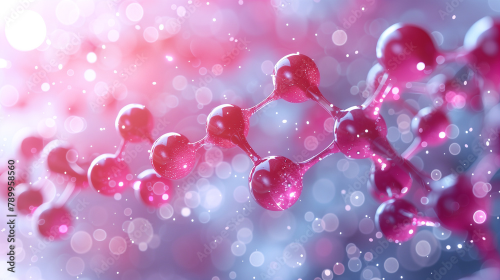 Abstract background of atom or molecule structure, Medical background.