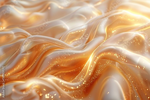 texture gold background wave abstraction design satin silk illustration light luxurious elegant wallpaper