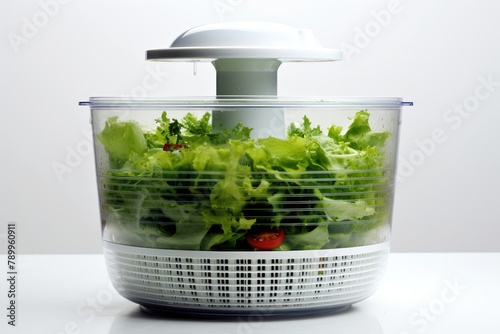 Salad Spinner , white background. photo