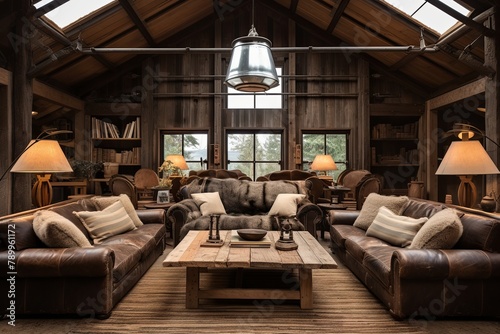 Leather Couch Heaven: Rustic Living Room Ideas for Comfort and Style