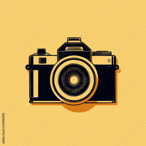 photocamera vector flat minimalistic isolated illustratio
