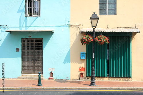 Colorful Houses in Taipa, Macau
