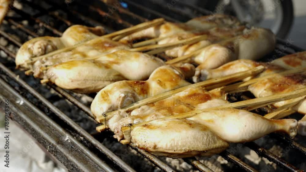 Grilled chicken
street food Thailand