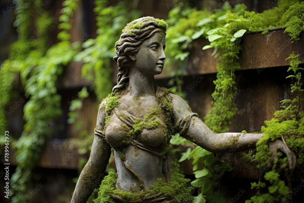 Tuscan Herbalist Terrace Gardens: Cascading Thyme & Weathered Statuettes Tuscan Herbalist Terrace Gardens: Cascading Thyme & Weathered Statuettes