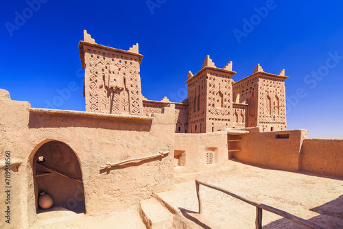 Obraz na płótnie Kasbah Amridil a historic fortified residence or kasbah in the oasis of Skoura, Morocco. w salonie