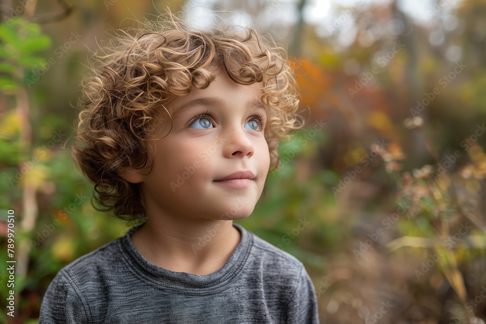 Little Boy Dreaming, Generative AI Little Boy Dreaming, Generative AI