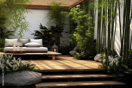 Tranquil Bamboo Zen Meditation Garden Designs: Creating Peaceful and Minimalist Serenity