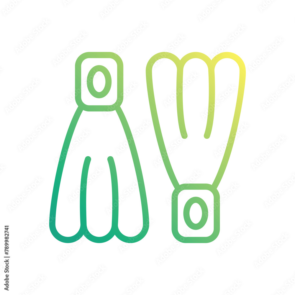 Fototapeta premium Swim Fins vector icon