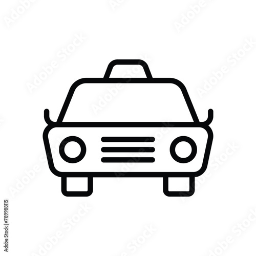 Taxi vector icon
