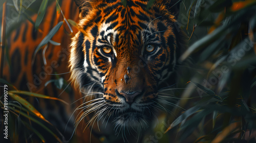 tiger in the jungle 4k wallpaper