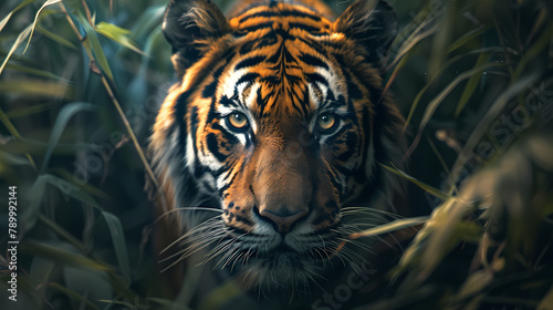 portrait of a tiger 4k wallpaper