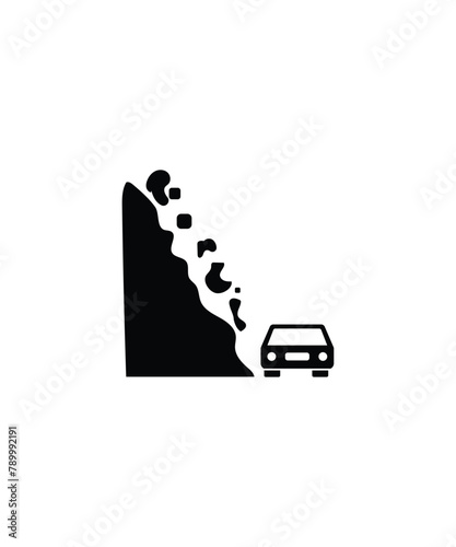 landslide icon, vector best flat icon.