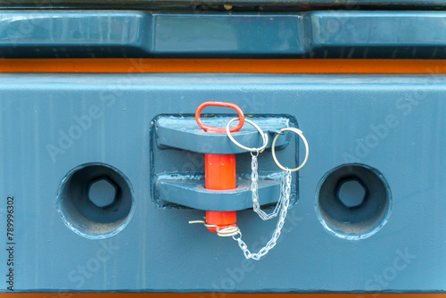 Support for mounting the pickup trailer. The traction device behind the truck. A special device for attaching a semi-trailer behind the tractor.