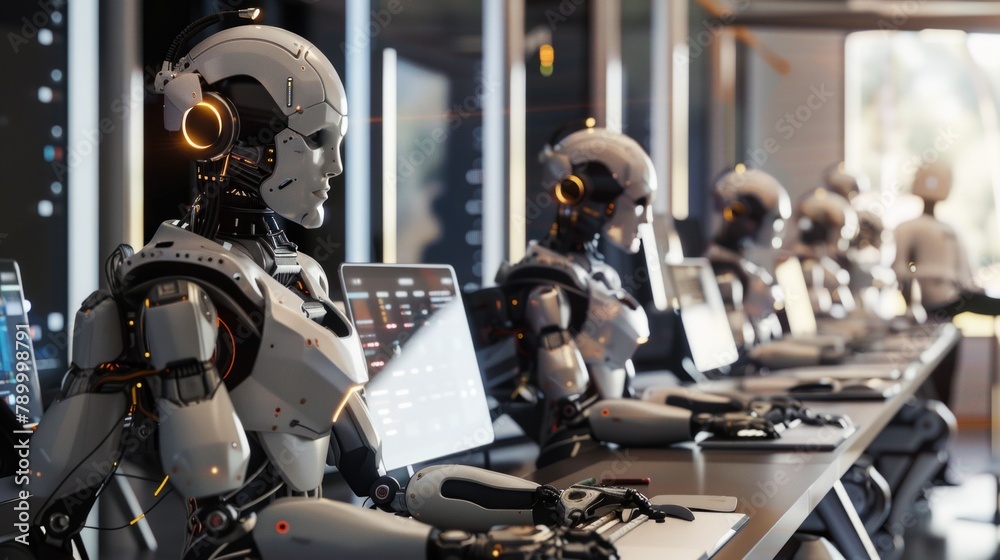 AI Ascendancy: Humanoid Robots in Office or Home Setting AI Ascendancy: Humanoid Robots in Office or Home Setting