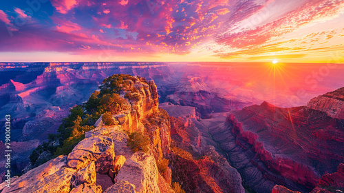 beautiful views and amazing natural atmosphere of Grand Canyon National Park