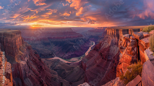 beautiful views and amazing natural atmosphere of Grand Canyon National Park photo