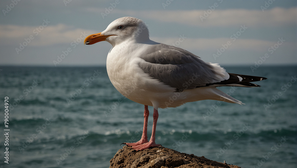 Fototapeta premium seagull on the beach