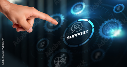 Support Customer Service Business Technology Internet Concept 2024