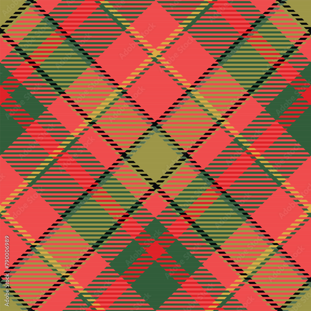 Tartan Plaid Vector Seamless Pattern. Plaid Patterns Seamless. Traditional Scottish Woven Fabric. Lumberjack Shirt Flannel Textile. Pattern Tile Swatch Included.